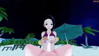 pov fucking Kale on the beach - Dragon Ball Pretty