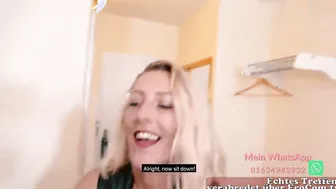 head blonde MILF German pov