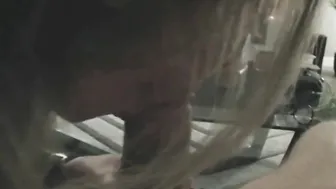 Stunning women sucking off huge cock
