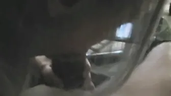 Stunning women sucking off huge cock