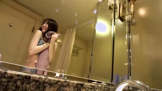 Japanese huge melons camgirl fuck into Hot swimsuit costume. She has the