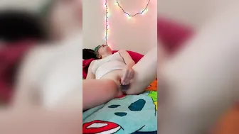 Double Penetration Vibrator Snatch Play with Extreme Orgasm