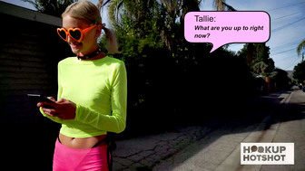Tiny Titties Blonde Tallie Lorraine Is Being Fucked On All Her Fours!