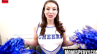 MomIsPervy.com - Mandy Waters' stepsons cock ride in cheerleader gear