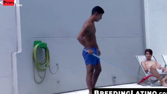 Force porn video – Raw Power Latino Pool Boy Devoured by Alpha Male