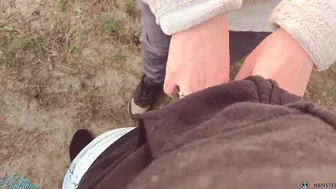 Satisfy Cum Inside My Tights While Walking