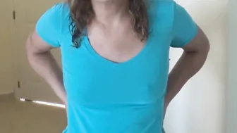 BUSHY MOTHER PULLING HER BREASTS OUT INTO FRONT OF HER