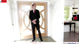 Squeezed by the Giant Tiny Blonde Takes on the Towering Teen
