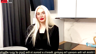 Busty Blonde Realtor Gets Down and Dirty to Close the Deal