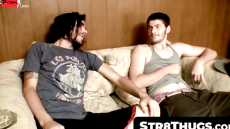 Mutual porn video – Dick Slapping Hotties 3 Straight Men Share a Sizzling Mutual Masturbation Session