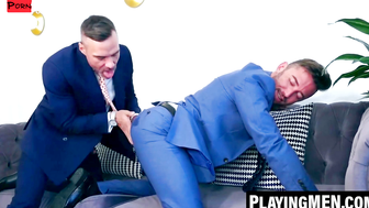 Brazillian Stud Sucks American Monster to Submission!