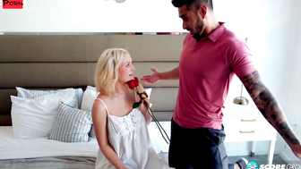Blonde Bombshell Annalena Renos Valentines Day Orgy A Night to Remember