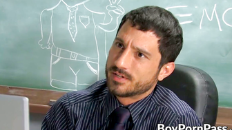 Caught in the Act Young interchangeable Teachers Wild Moment With Young Horny Student