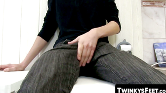 Sneaky Boys Foot Play Leads to a Steamy Shower Sex Audition