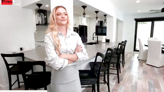 The Notorious mName Agent Gets Down to Business Insatiable Blonde Sells Property to Hungry Investor With a Side of Steamy Seduction