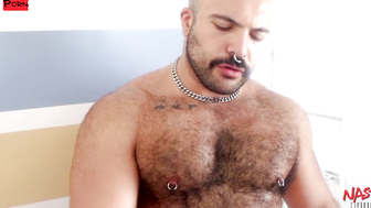 UNLEASHING THE BEAST Hairy Hunk Ian Sterling Tames the Wild DILF Duo, Major Mo  Sweet Ass!
