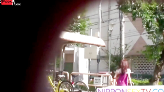 Sakuras Midnight Mischief Caught on Camera, Japanese Cuties Secret Pee Session Exposed!