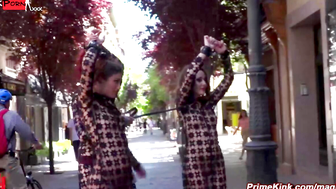 Red Hot BDSM Slaves Exposed, Humiliated, and Fucked in Public