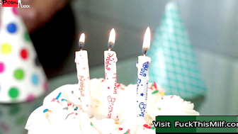 Stepdads Lewd Obsession When a Birthday becomes a XXX Celebration