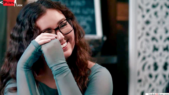 COFFEE SHOP SURPRISE Shemale Emma Rose Takes Her GF Leana Lovings to New Heights of Passion!