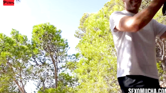 Busty Brunette Bombshell Sarah Lee scores with rugged bluecollar laborer outdoors
