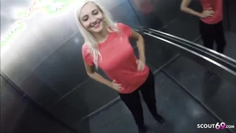 Slim German Fitness chick Pickup and Fucked Stranger inside Gym