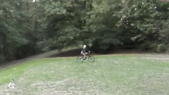 In Action porn video – AbyAction Dildoride mit Mountainbike