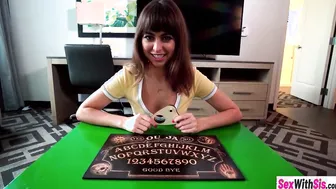Obsessed stepsis Riley Reid blown stepbros penis after she played board game