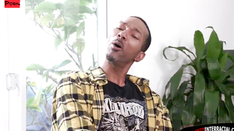 Interracial Ass-Filled Whore Gets Rough Neighbor Fucking After Watching Her Husband