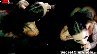 Rocky Emerson The Tattooed Temptress Satiates Her Hunger for a Massive Black Cock
