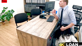 Office Slut - Horny Young Woman Gets Fucked By Her Loan Sharks