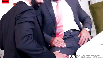 Office Anal Ride - Raw Hung Muscle Bear Pounded by Big Dick Stud