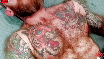 Raw Power - Primal Passion" featuring gay fetishes of hairy bears in raw action with intense anal sex between muscle studs