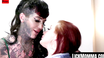 Stepmom Seduction Tattooed Temptress Red Bunny Falls for Her Stepdaughters Surprise Gift