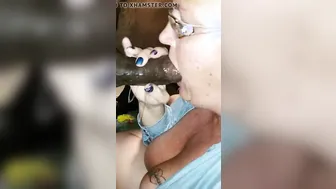 Older Bitch Getting First Taste Of Ebony Penis