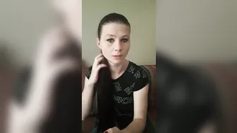Sfw Smoking and Having Fun with Hair Ebony Shirt