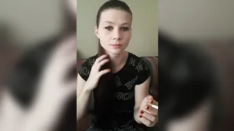 Sfw Smoking and Having Fun with Hair Ebony Shirt