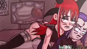 Devil-lynn [demon rod thrust] vigorously inside Ravens hero twat ... but Devil-lynn