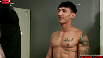 Sizzling Siren Sucks, Swallows, and Takes a FaceFucking from Towering Evan Jordie
