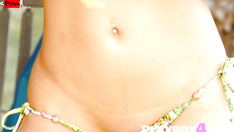 SunKissed Seduction Blonde Bombshell Bares It All in Scorching Outdoor Awakening