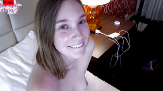 SlackerSarah The Seductive Secretary Takes a Taste of the Bosss Thick Cock!