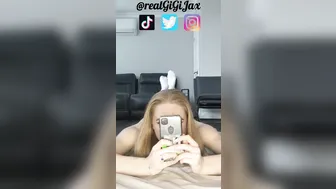 TikTok Porn: Bugs Bunny Challenge - Interracial Blonde Canadian White 19 Year Old Doggy Style