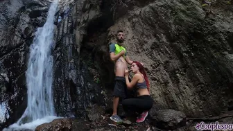 Outdoor Sex Inside A Waterfall