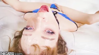 Adorable Blonde Give A Really Mean Oral Sex - Throated