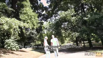 HUNT4K. Smart bro finds pretext to hook up with Goddess