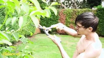 Babe milf Getting her Butt Plowed Rough by the Gardener
