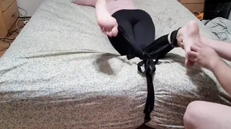 bdsm bound 18 yo toes tickled