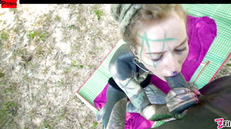 Anal Picnic In Public - Tattoo Couple Outdoor Fuck