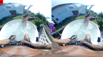 Double Dipping Sultry Seductress Ladles Out CumFilled Bliss in Refreshing Jacuzzi Bath