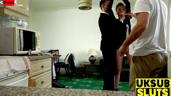 British Babes Endure extreme Bondage Session - Red Room Rough Play